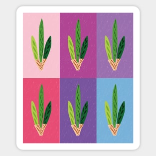 Lulav - Warm Pastels Pop Art Grid Sticker